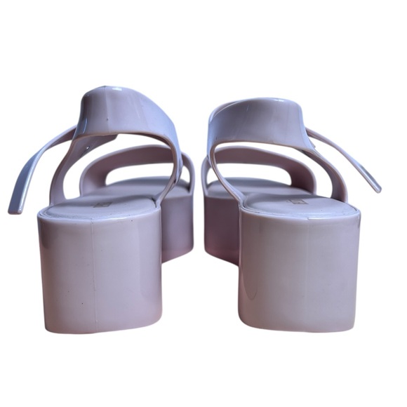 Melissa Mar Platform Sandals Light Pink Pastel Women’s Size 8 Jelly Slip-On Shoe - Picture 4 of 11